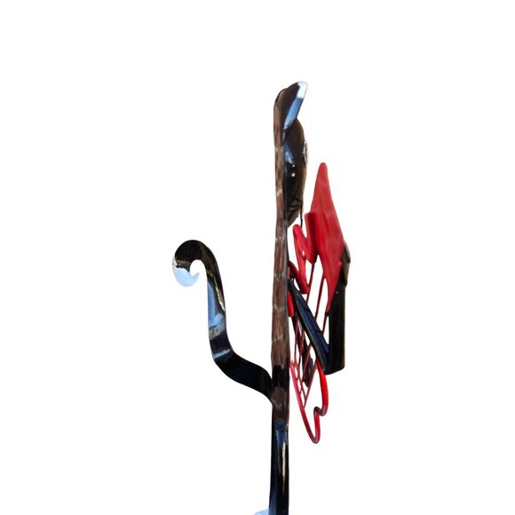 Black Cat Guitar Player Musician Statue Metal Sculpture Musician Bass 25 Inch - Picture 16 of 16